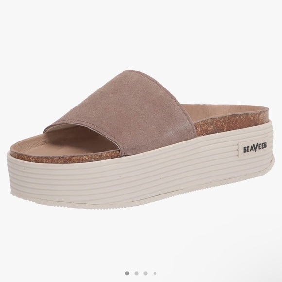 NIB SeaVees Women’s Catalina Platform Slide Sandal in Cortado Suede Size 5 - Picture 7 of 11